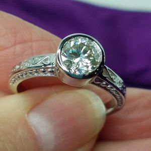 Moissanite Solitare Ring